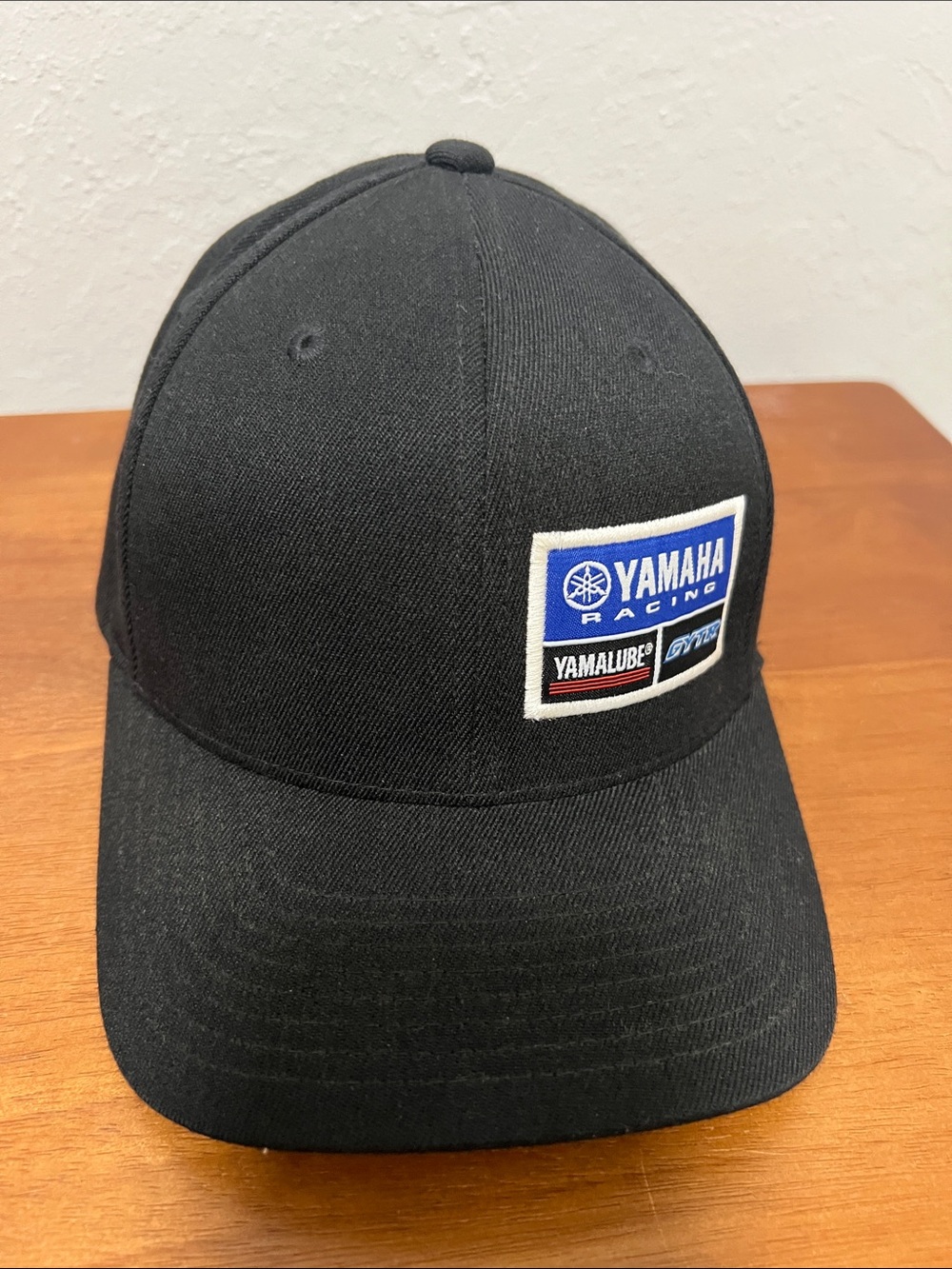 Yamaha Black Baseball Cap with Blue Patch